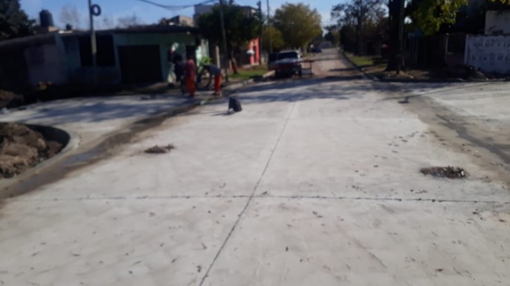 Habilitación de calles en Santa Rosa