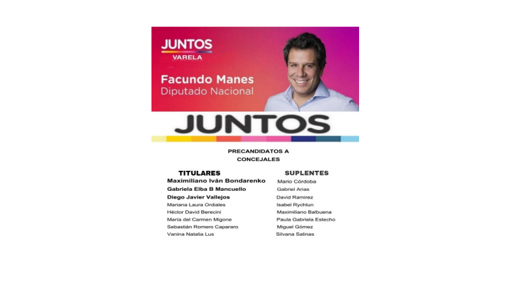 Juntos – Maximiliano Bondarenko pre candidato a 1er concejal
