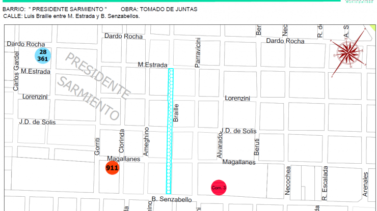 Tomado de juntas en Presidente Sarmiento