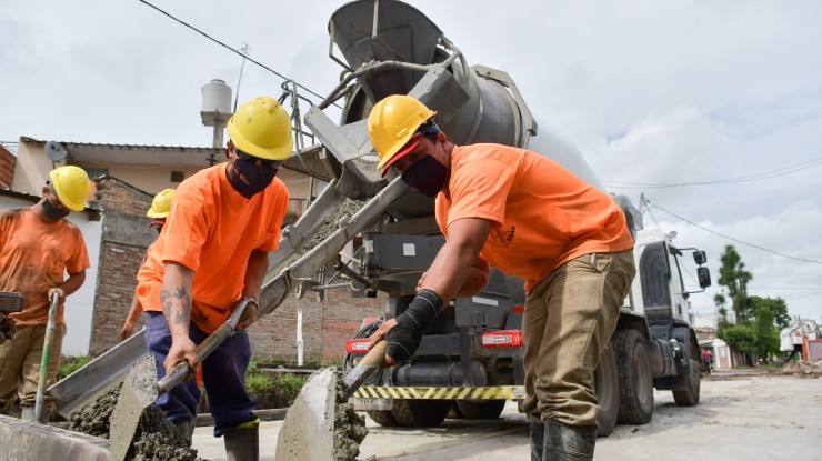 Obras en los barrios Luján y Santa Inés