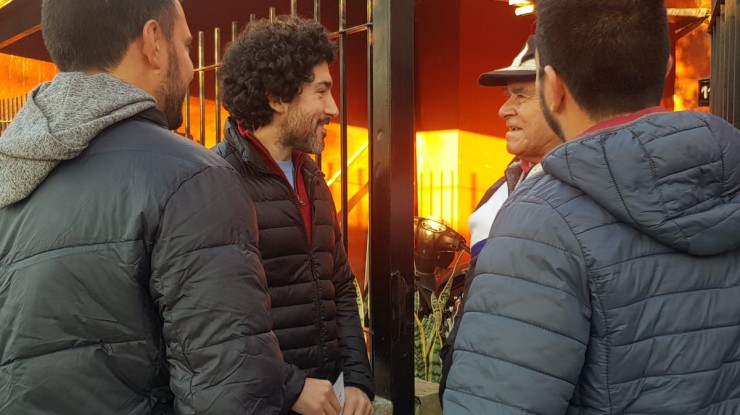 Alaniz recorrió la Ruta Provincia N°36 y el barrio San Nicolás