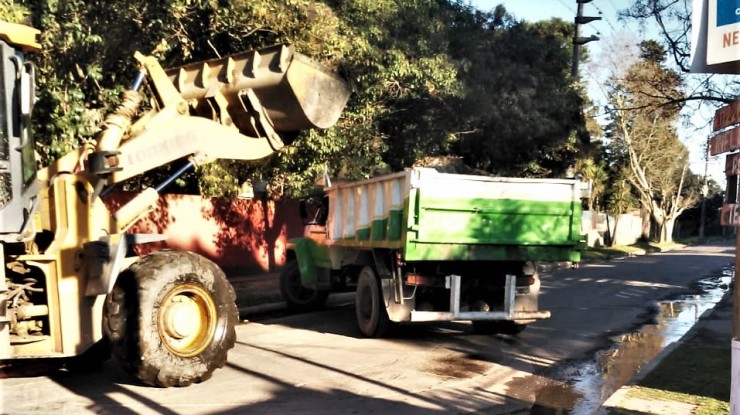 Trabajos en distintos barrios del distrito