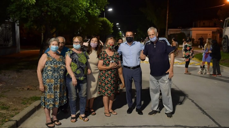 Andrés Watson recorrió la finalización de tareas en calle Serrano