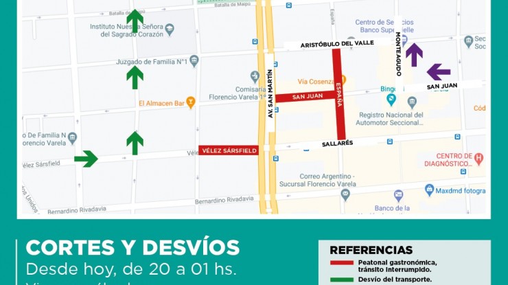Comenzaron las peatonales gastronómicas Varelenses
