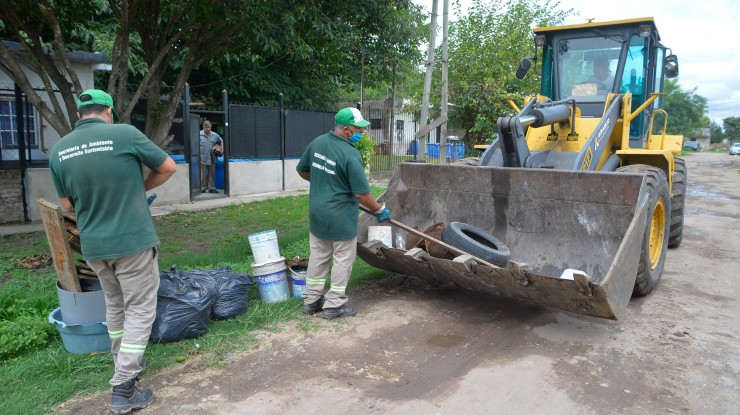 Descacharrización contra el dengue