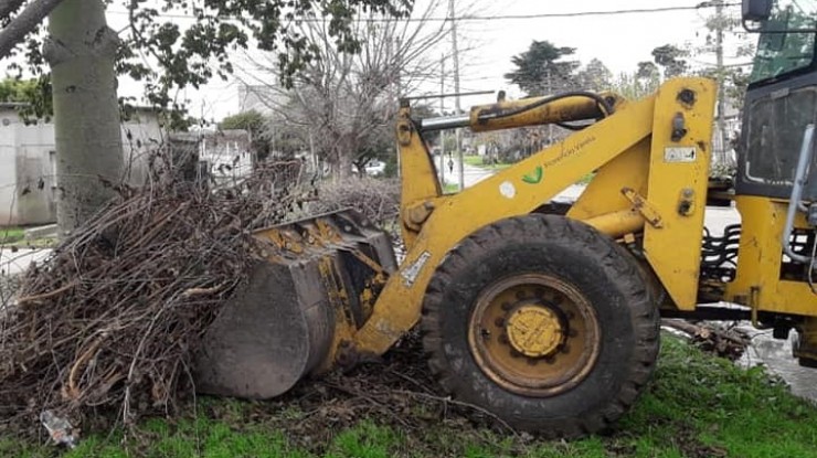 Tareas de higiene urbana y control de comercios en Varela