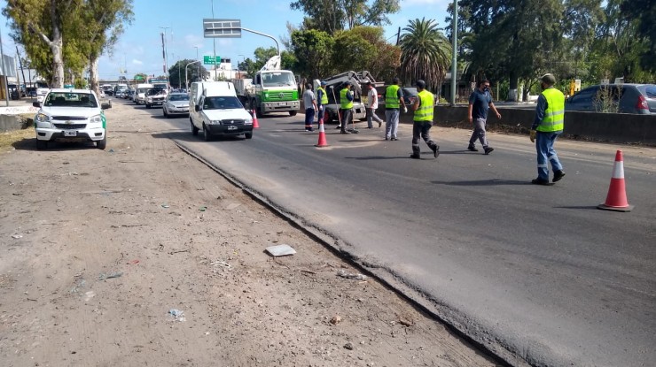 Limpieza y ordenamiento urbano en la traza de la ruta 36