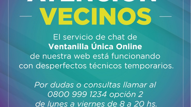 Comunicado sobre el Servicio